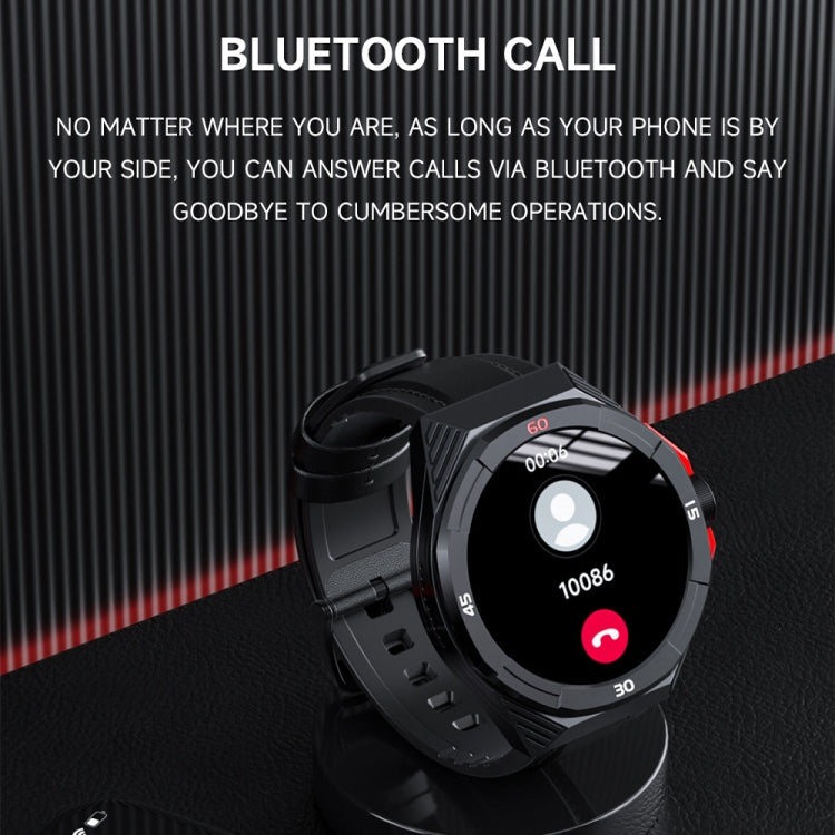 LOKMAT COMET2 PRO 1.46-Inch 5ATM Waterproof Bluetooth Call Smart Watch, Color: Black Leather - Smart Watches by LOKMAT | Online Shopping South Africa | PMC TechLife | Buy Now Pay Later Mobicred