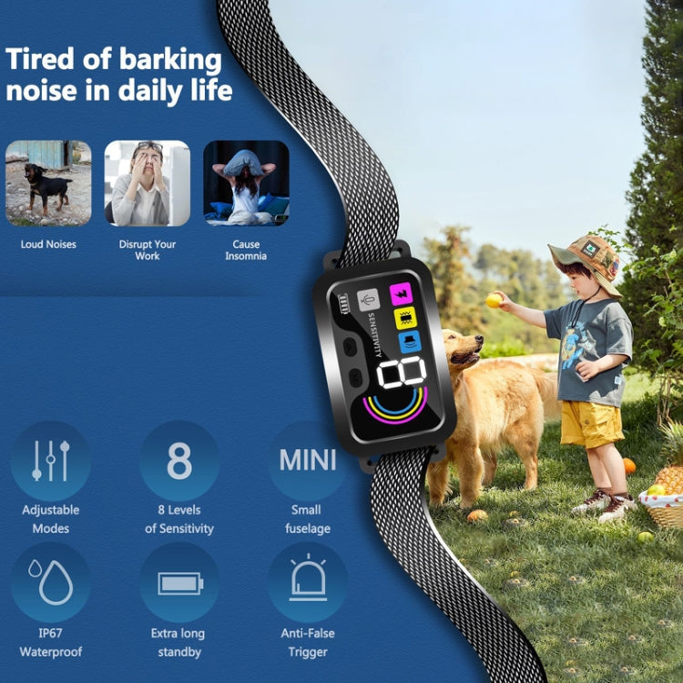 Color Screen Stop Bark Dog Trainer Anti Barking Pet Supplies(Dark Gray) - Training Aids by PMC TechLife | Online Shopping South Africa | PMC TechLife | Buy Now Pay Later Mobicred