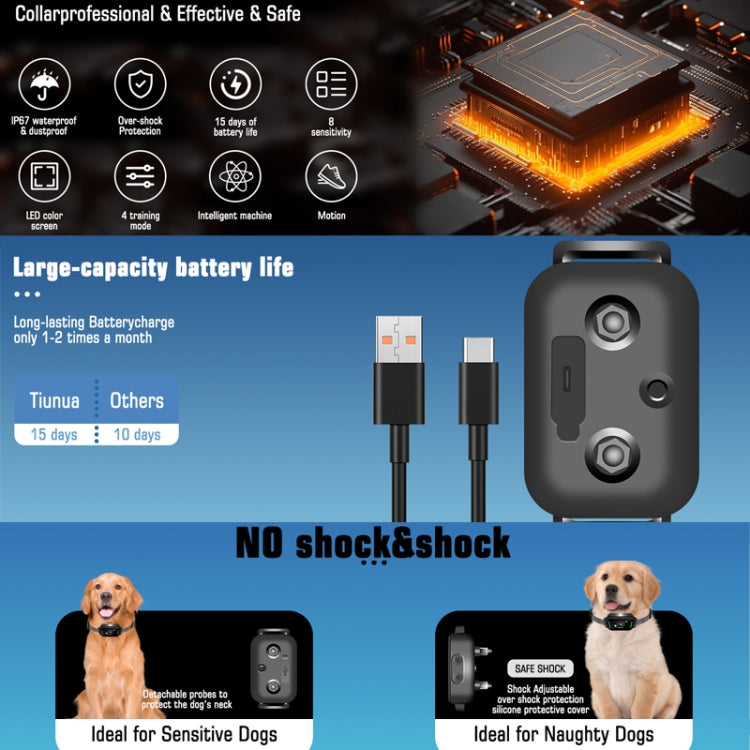 Color Screen Stop Bark Dog Trainer Anti Barking Pet Products(White) - Training Aids by PMC TechLife | Online Shopping South Africa | PMC TechLife | Buy Now Pay Later Mobicred