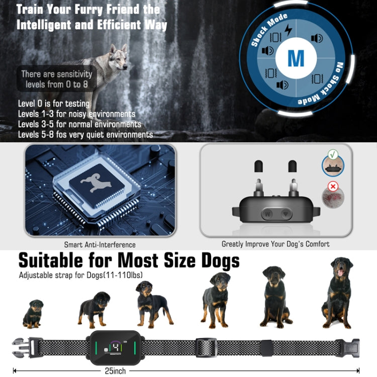 Color Screen Stop Bark Dog Trainer Anti Barking Pet Products(White) - Training Aids by PMC TechLife | Online Shopping South Africa | PMC TechLife | Buy Now Pay Later Mobicred