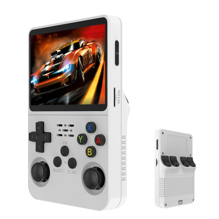 R36S Retro Handheld Game Console Linux System 3.5-Inch IPS Screen Portable Video Player 128G White - Pocket Console by PMC Jewellery | Online Shopping South Africa | PMC Jewellery | Buy Now Pay Later Mobicred