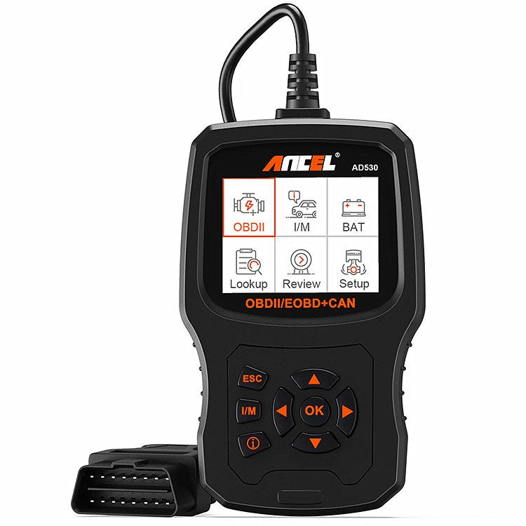 ANCEL AD530 2.8-Inch Screen OBD2 Car Engine Tester Car Battery Test Tool - free shipping - PMC TechLife - Order now!