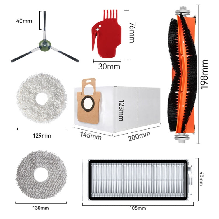 For Dreame L20 Ultra / X20 Pro / X20 Pro Plus Robot Vacuum Accessories 1 White Rag - free shipping - PMc TechLife - Order now!