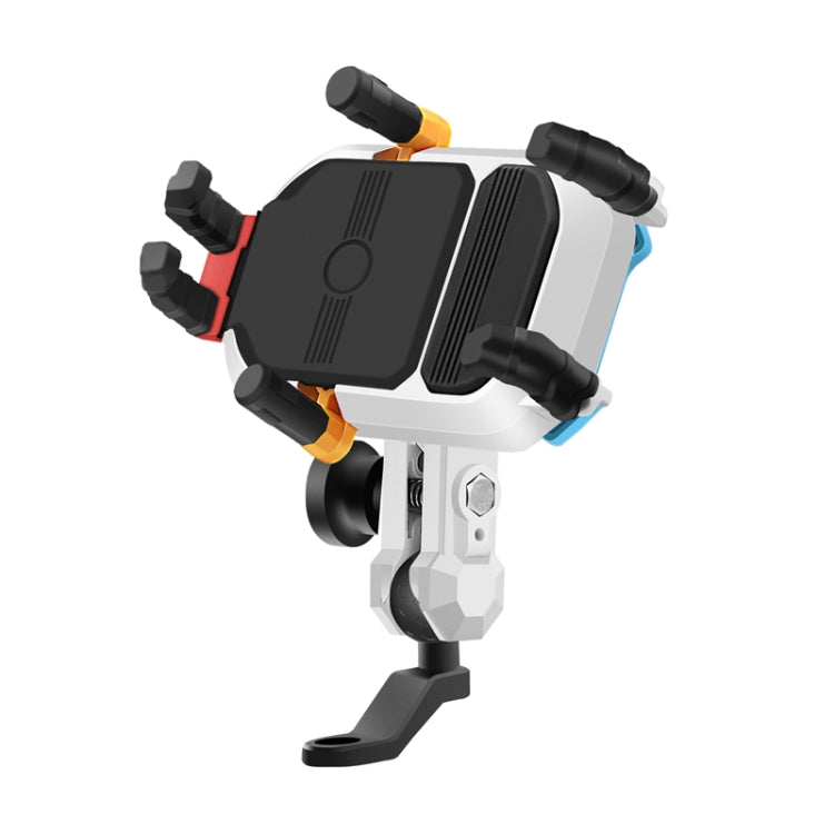 Colorful Motorcycle Shock-absorbing Navigation Mobile Phone Holder(Mirror Mount) - Holder by PMC TechLife | Online Shopping South Africa | PMC TechLife | Buy Now Pay Later Mobicred