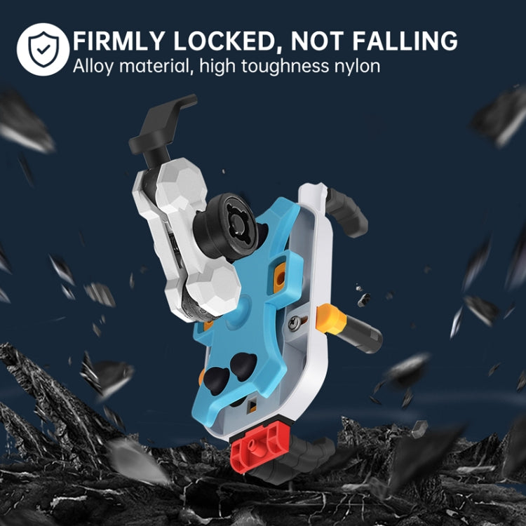 Colorful Motorcycle Shock-absorbing Navigation Mobile Phone Holder(Mirror Mount) - Holder by PMC TechLife | Online Shopping South Africa | PMC TechLife | Buy Now Pay Later Mobicred