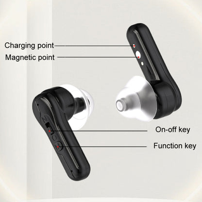 1pair Rechargeable In-Ear Hearing Aid Elderly Sound Amplifier(Black) - Hearing Aids by PMC Jewellery | Online Shopping South Africa | PMC Jewellery | Buy Now Pay Later Mobicred