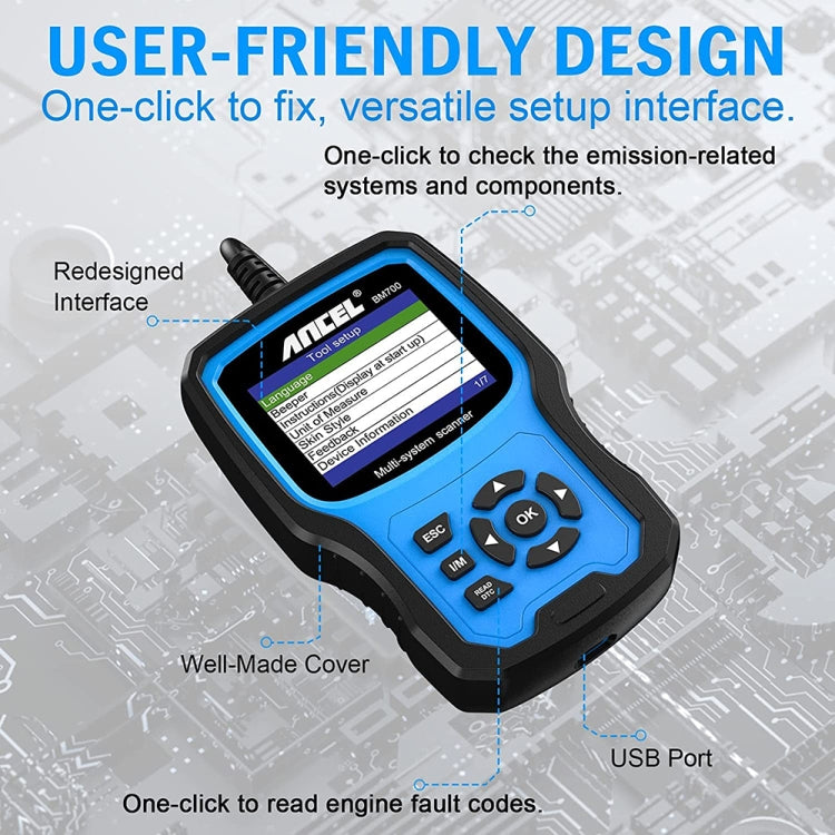 ANCEL BM700 For BMW Full System Diagnostic OBDII Tester Maintenance And Resetting Repair Tools - Electronic Test by ANCEL | Online Shopping South Africa | PMC Jewellery | Buy Now Pay Later Mobicred