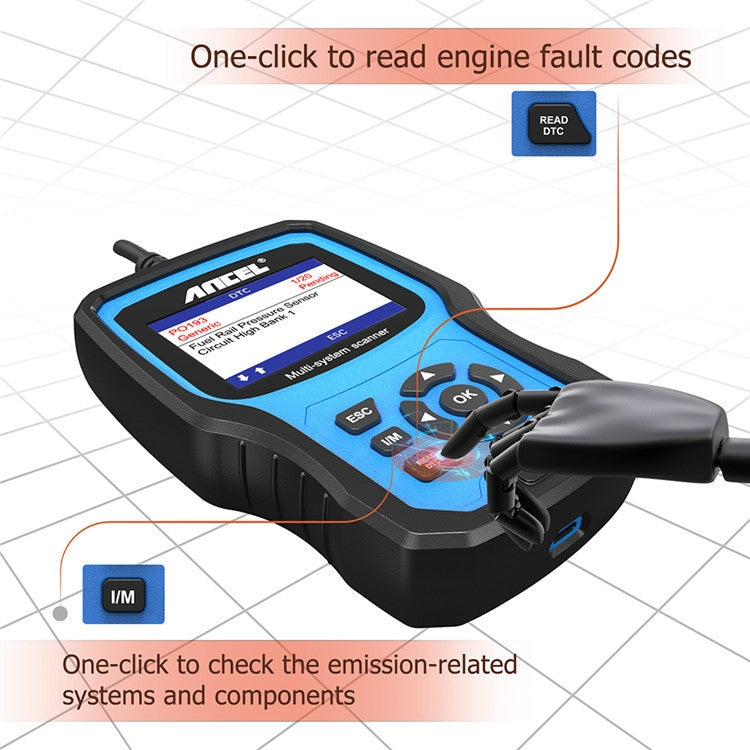 ANCEL BM700 For BMW Full System Diagnostic OBDII Tester Maintenance And Resetting Repair Tools - Electronic Test by ANCEL | Online Shopping South Africa | PMC Jewellery | Buy Now Pay Later Mobicred