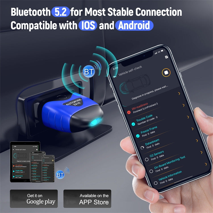AUTOPHIX 3610 Bluetooth Car Full System Diagnostic Scanner For VW / AUDI / SKODA / SEAT - free shipping - PMC TechLife - Order now!