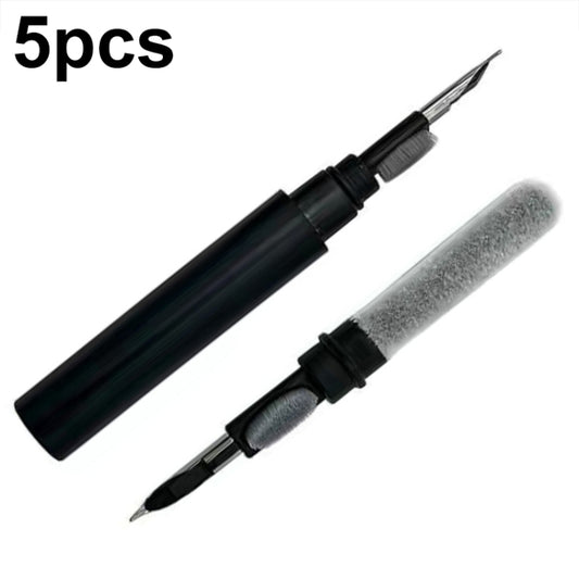 5pcs SM-116 3-in-1 Multifunctional Bluetooth Earphone Cleaning Pen Keyboard Cleaning Brush Set(Black) - Other Accessories by PMC Jewellery | Online Shopping South Africa | PMC Jewellery | Buy Now Pay Later Mobicred