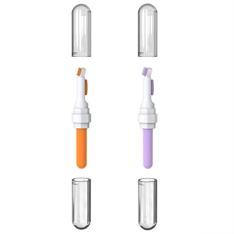 2pcs 3-in-1 Multi-purpose Bluetooth Earphone Cleaning Pen Keyboard Cleaning Brush(Orange) - Other Accessories by PMC Jewellery | Online Shopping South Africa | PMC Jewellery | Buy Now Pay Later Mobicred