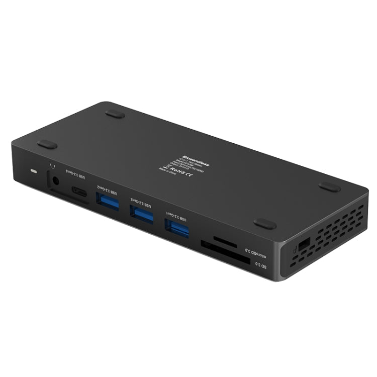 Blueendless 12-In-1 HD Multifunctional Docking Station 10Gbps Splitter With Switch(Dual 8K HDMI+DP) - free shipping - PMC Jewellery - Order now!