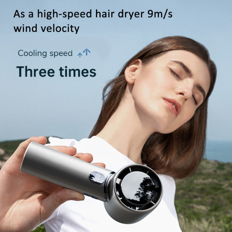 Handheld Turbine Fan 120 Speed ?Brushless Motor Fan(Sky Blue) - Electric Fans by PMC TechLife | Online Shopping South Africa | PMC TechLife | Buy Now Pay Later Mobicred