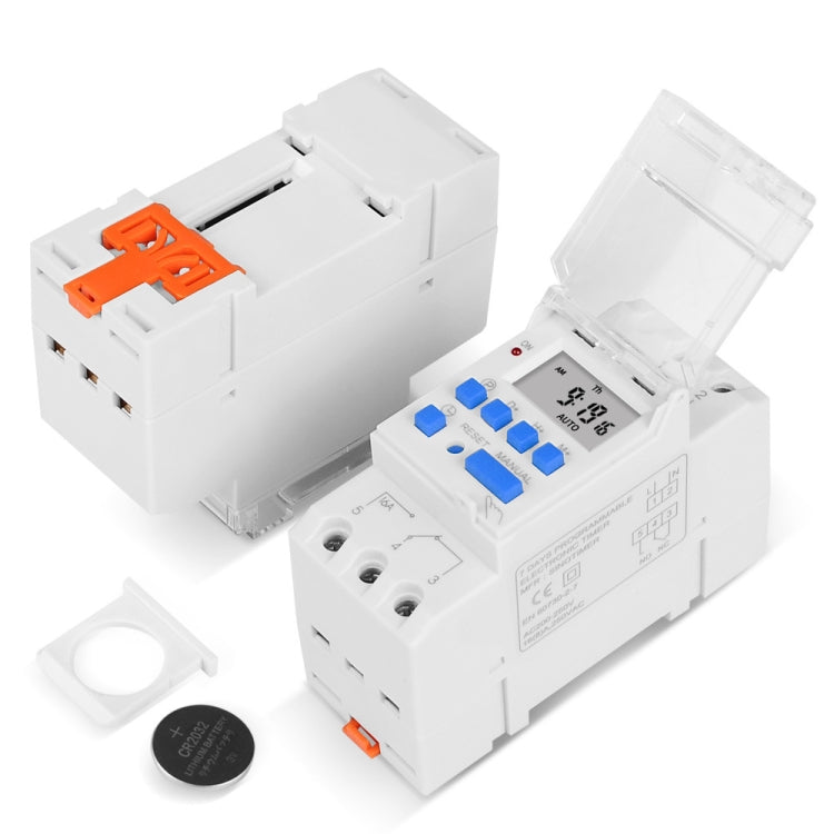 T SINOTIMER TM919A-5V 16A Din Rail Mount Digital Timer Switch Microcomputer Weekly Programmable Time Relay Control - Switch by SINOTIMER | Online Shopping South Africa | PMC Jewellery | Buy Now Pay Later Mobicred