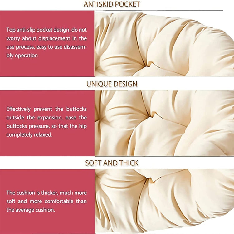 130x130cm Multifunctional Round Thickened Soft Hammock Cradle Cushion(White) - free shipping - PMc TechLife - Order now!