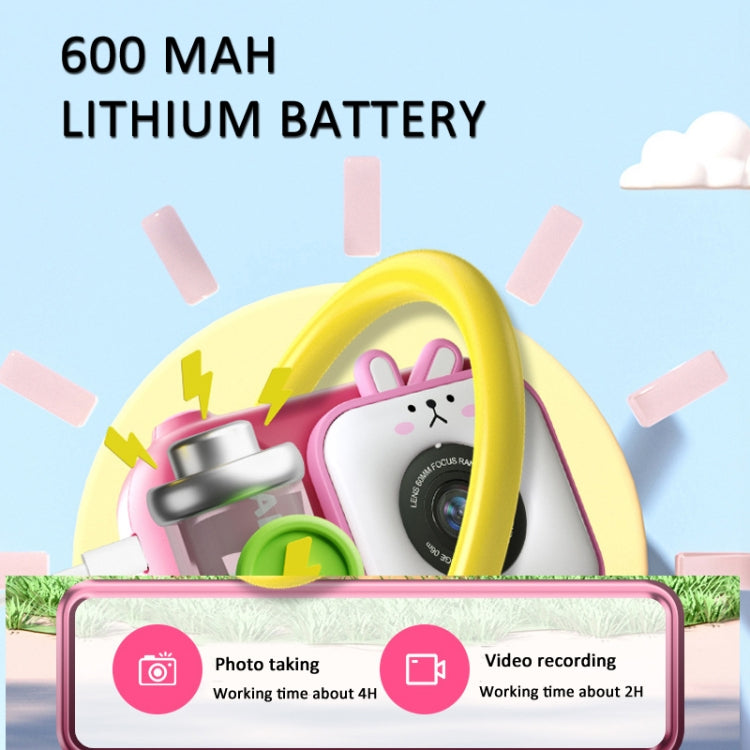 2.4 Inch IPS Screen 48MP Dual Lens Kids Digital Camera Mini Video Camera With 64G TF Card Blue Fox - Children Cameras by PMC TechLife | Online Shopping South Africa | PMC TechLife | Buy Now Pay Later Mobicred