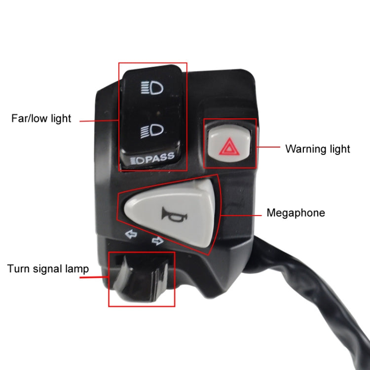 For Honda Click150i Left Handlebar Turn Signal Motorcycle Switch Accessories(Black) - Replacement Parts by PMC Jewellery | Online Shopping South Africa | PMC Jewellery | Buy Now Pay Later Mobicred