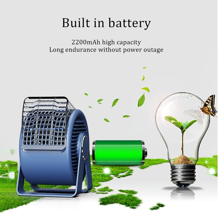 F7 Snail-shaped Desktop Mini Portable Bladeless Air Circulation Fan(White) - Electric Fans by PMC TechLife | Online Shopping South Africa | PMC TechLife | Buy Now Pay Later Mobicred