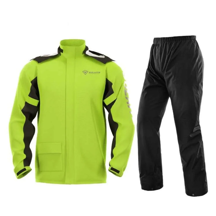 SULAITE Outdoor Motorcycle Riding Full Body Split Raincoat Suit, Size: L(Green) - Raincoat by SULAITE | Online Shopping South Africa | PMC TechLife | Buy Now Pay Later Mobicred