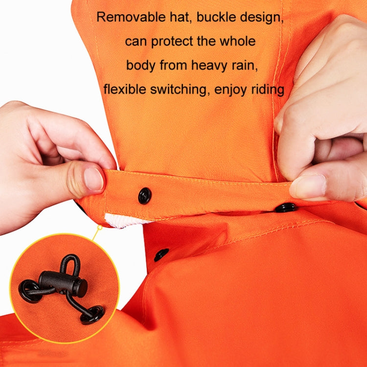SULAITE Outdoor Motorcycle Riding Full Body Split Raincoat Suit, Size: L(Orange) - free shipping - PMC TechLife - Order now!