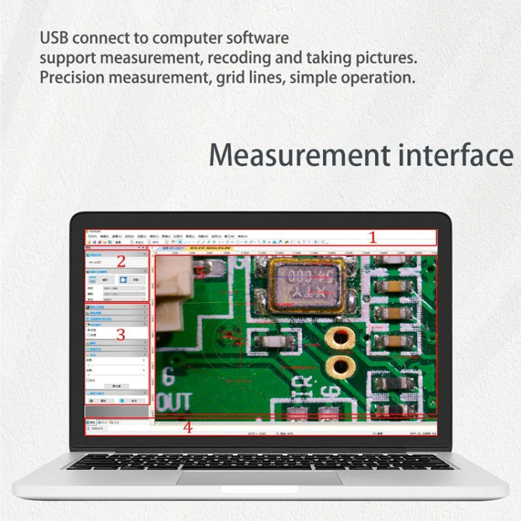 Measuring Electron Microscope Industrial Camera, Specifications: 30 Frames 16 Megapixel Dual Interface With Measurement - free shipping - PMC TechLife - Order now!