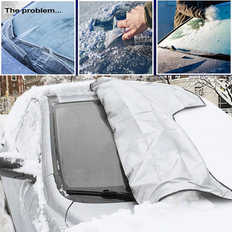 Automobile Silver Coated Cloth Sunshade Snow Shield, Style: Front Rubber Band - Window Foils & Solar Protection by PMC TechLife | Online Shopping South Africa | PMC TechLife | Buy Now Pay Later Mobicred