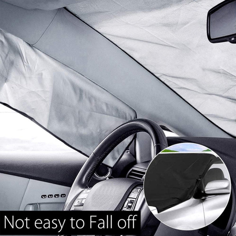 Automobile Silver Coated Cloth Sunshade Snow Shield, Style: Front Rubber Band - Window Foils & Solar Protection by PMC TechLife | Online Shopping South Africa | PMC TechLife | Buy Now Pay Later Mobicred