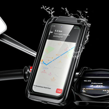 Motorcycle Waterproof Box Outdoor Cycling Mobile Phone Holder(M18L-B1) - Holder by PMC Jewellery | Online Shopping South Africa | PMC Jewellery | Buy Now Pay Later Mobicred