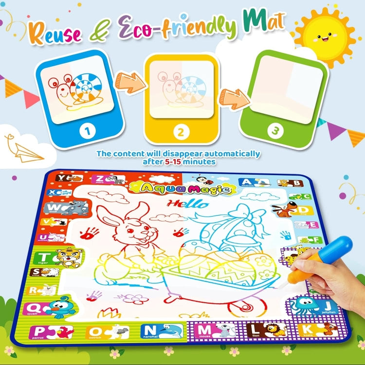 78x78cm Water Doodle Mat Writing Board Mat Magic Pen For Kids, Spec: Set 2 - Drawing Toys by PMC Jewellery | Online Shopping South Africa | PMC Jewellery | Buy Now Pay Later Mobicred