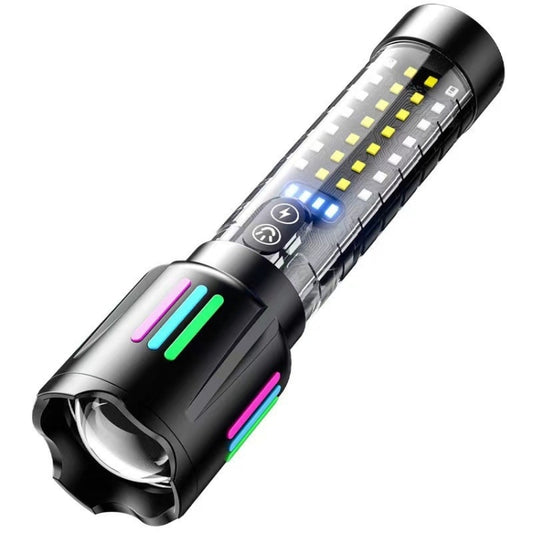 Type-C Rechargeable Outdoor Zoom Strong Laser Flashlight(520) - LED Flashlight by PMC Jewellery | Online Shopping South Africa | PMC Jewellery | Buy Now Pay Later Mobicred