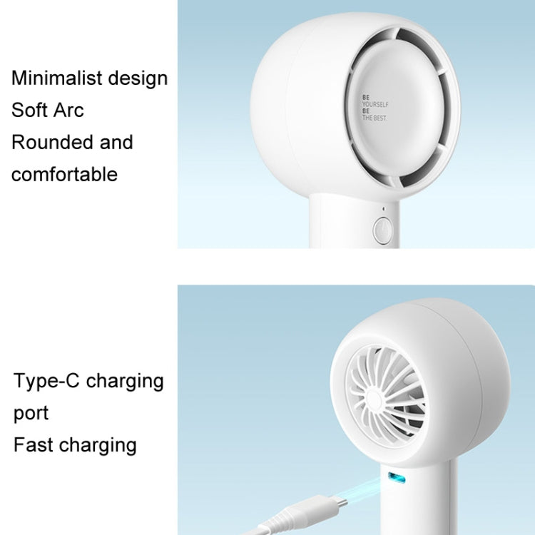 JisuLife FA42 Handheld Portable Small Rechargeable Turbo Fan, Color: Mint Green 4500mAh - Electric Fans by JisuLife | Online Shopping South Africa | PMC Jewellery | Buy Now Pay Later Mobicred