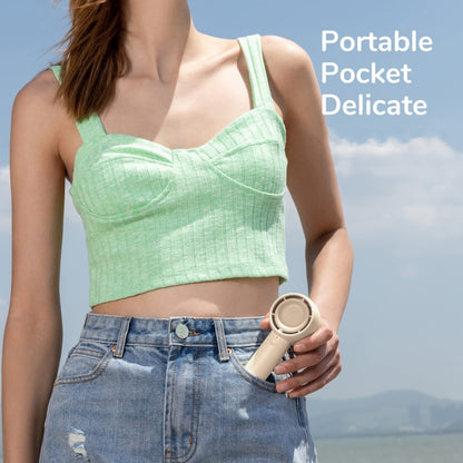 JisuLife FA42 Handheld Portable Small Rechargeable Turbo Fan, Color: Mint Green 2000mAh - Electric Fans by JisuLife | Online Shopping South Africa | PMC Jewellery | Buy Now Pay Later Mobicred