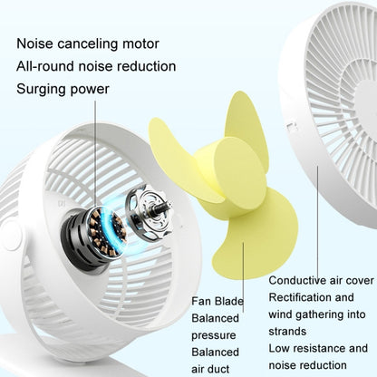 JisuLife FA29A Clip Desktop Mini Fan Portable USB Rechargeable Fan(White) - Electric Fans by JisuLife | Online Shopping South Africa | PMC Jewellery | Buy Now Pay Later Mobicred