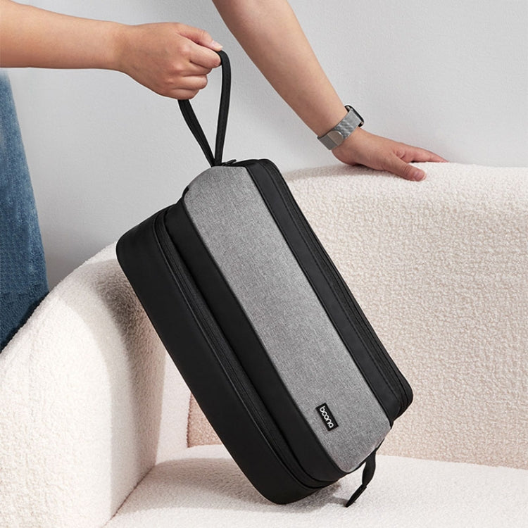 For Dyson Baona BN-DS005 Large-capacity Double-layer Hair Dryer Curling Iron Storage Bag(Gray) - For Dyson Accessories by Baona | Online Shopping South Africa | PMC TechLife | Buy Now Pay Later Mobicred