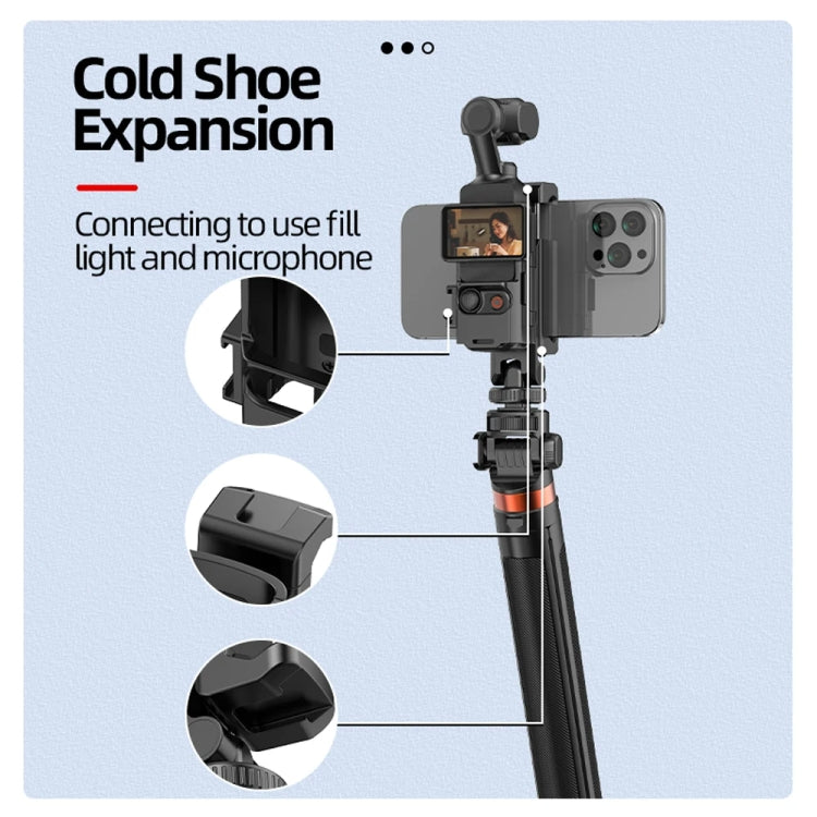 For DJI Osmo Pocket 3 Phone Holder Expansion Bracket With 3 Cold Shoe Port(Black) - free shipping - PMC TechLife - Order now!