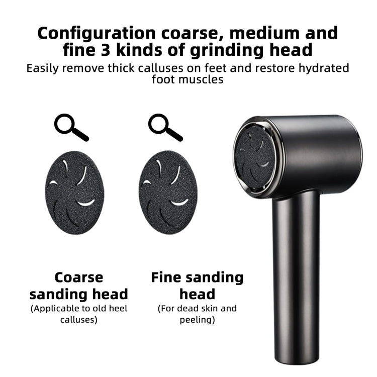 Electric Callus Remover with Vacuum Absorption 2 Speeds Adjustable Waterproof  Foot Care Tool(Black) - Grinding Tools & Accessories by PMC Jewellery | Online Shopping South Africa | PMC Jewellery | Buy Now Pay Later Mobicred