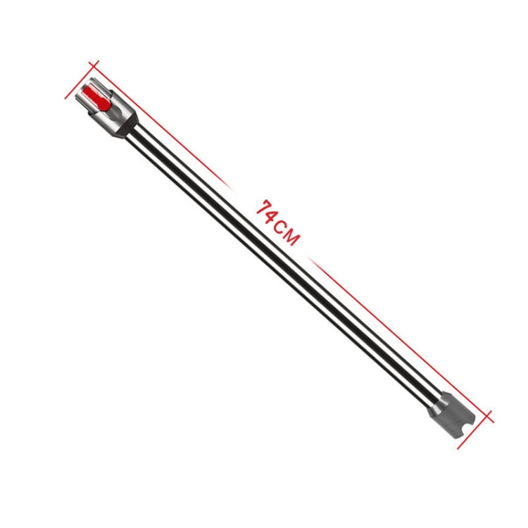 For Dyson V10 Digital Slim / V12 Vacuum Cleaner 74cm Extension Pole Metal Straight Pipe Accessories(Black) - For Dyson Accessories by PMC Jewellery | Online Shopping South Africa | PMC Jewellery | Buy Now Pay Later Mobicred