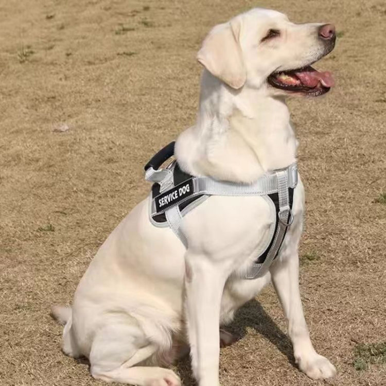 Large Dog Explosion Proof Punch Chest Harness Dog Travelling Leash, Style: Pink+2m Round Rope(S) - Leashes & Chest Strap by PMC TechLife | Online Shopping South Africa | PMC TechLife | Buy Now Pay Later Mobicred