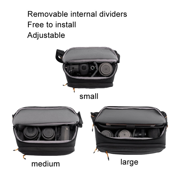 Cwatcun D133 Camera Chest Bag Multi-functional Handheld Slanting Cross Shoulder Camera Casual Bag, Color: Small Black - Strap Satchel by Cwatcun | Online Shopping South Africa | PMC TechLife | Buy Now Pay Later Mobicred