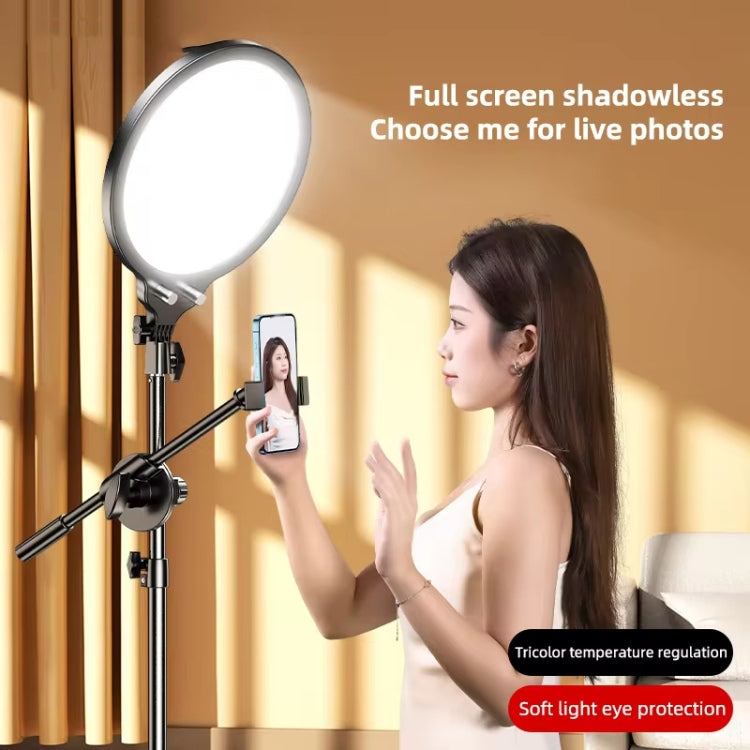 12.6 Inch Full-Screen Selfie Ring Light Tripod Set For Live Stream, Spec: 55cm Overhead Shot - Selfie Light by PMC Jewellery | Online Shopping South Africa | PMC Jewellery | Buy Now Pay Later Mobicred