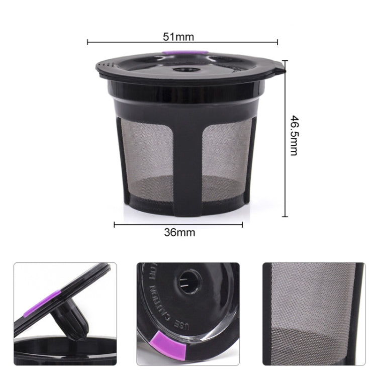 For Keurig Coffee Maker Reusable Mesh Coffee Filter(Black) - Coffee Tools by PMC TechLife | Online Shopping South Africa | PMC TechLife | Buy Now Pay Later Mobicred