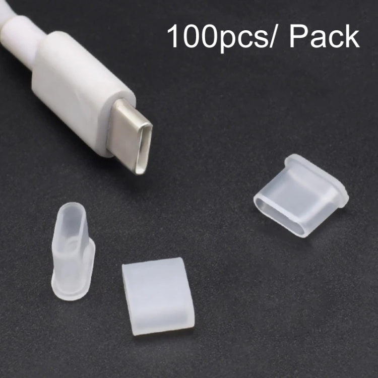 100pcs /Pack Type-C Plug Cover Dust Cap - Cable Organizer by PMC Jewellery | Online Shopping South Africa | PMC Jewellery | Buy Now Pay Later Mobicred