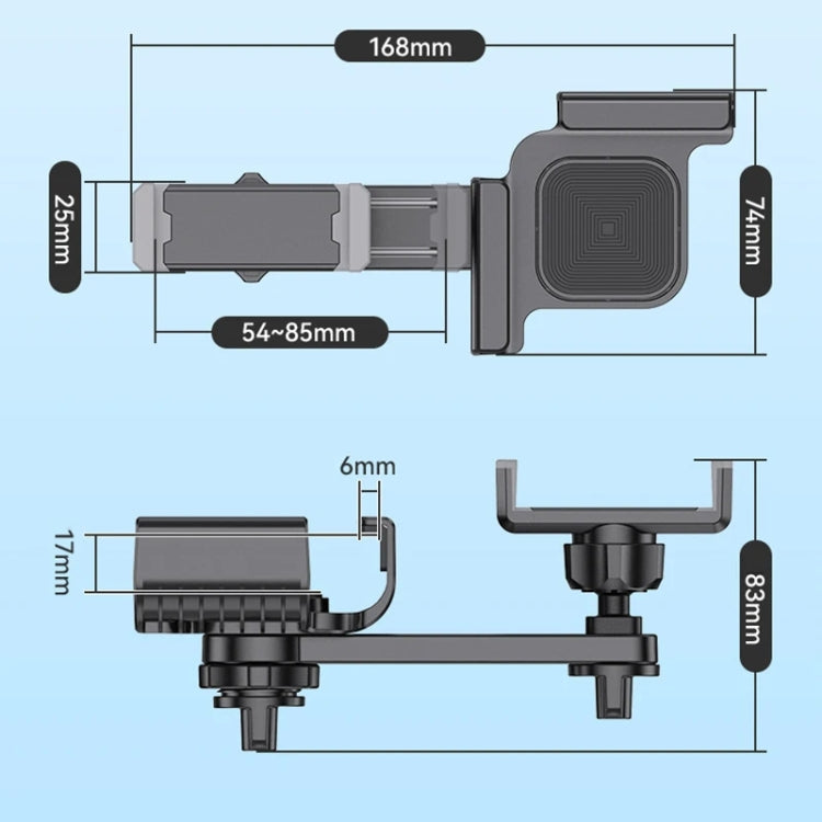SHUNWEI Car Navigation Screen Floating Mobile Phone Holder, Style: Clip Type - Universal Car Holders by SHUNWEI | Online Shopping South Africa | PMC Jewellery | Buy Now Pay Later Mobicred