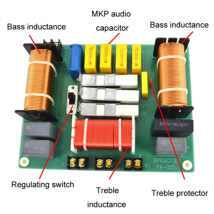 PA-325 One High Two Low Powered Stage Speaker Crossover Boards High-Fidelity Audio 3-Way Crossover - Others by PMC Jewellery | Online Shopping South Africa | PMC Jewellery | Buy Now Pay Later Mobicred