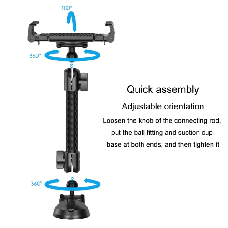 Car Phone Mount Extension Arm Double Jointed Swivel Adjustment Carbon Fiber Bracket Connecting Rod, Model: 170mm For 25.4mm Ball Head - Car Holders by PMC Jewellery | Online Shopping South Africa | PMC Jewellery | Buy Now Pay Later Mobicred