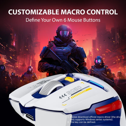 Inphic IN9 Tri-mode Wireless Bluetooth Gaming Office Computer Mouse(Blue) - Wireless Mice by Inphic | Online Shopping South Africa | PMC Jewellery | Buy Now Pay Later Mobicred