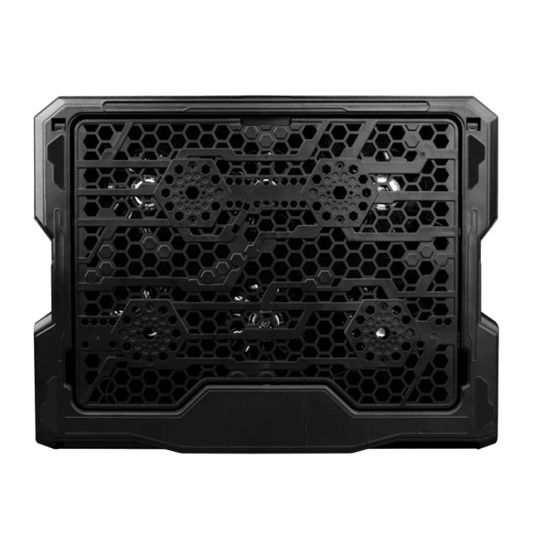 ICE COOREL K6 6-fans Adjustable LCD Display Laptop Stand Radiator(Black) - Cooling Pads by ICE COOREL | Online Shopping South Africa | PMC Jewellery | Buy Now Pay Later Mobicred