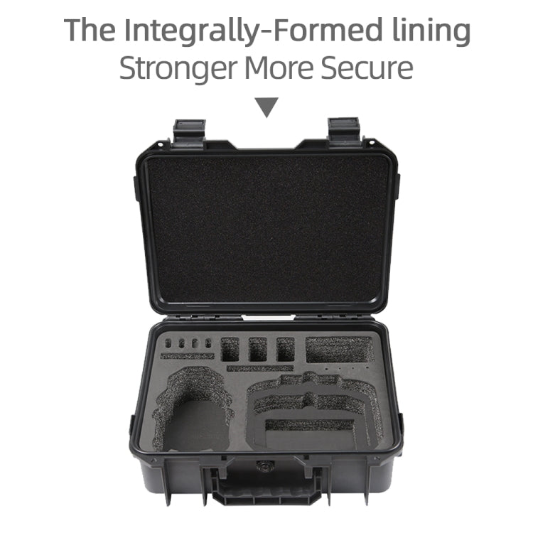 For DJI Mini 4 Pro Drone Suitcase Explosion-proof Box Compatible with RC 2 & RC-N2(Black) - free shipping - PMC TechLife - Order now!