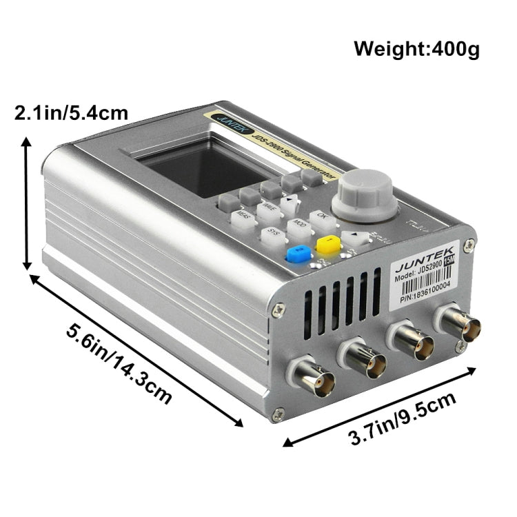 JUNTEK Programmable Dual-Channel DDS Function Arbitrary Waveform Signal Generator, Frequency: 40MHz(UK Plug) - Other Tester Tool by PMC TechLife | Online Shopping South Africa | PMC TechLife | Buy Now Pay Later Mobicred
