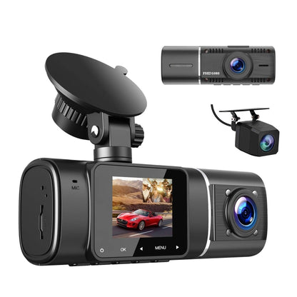 3-recording Front 1080+Internal 1080+Rear 480 HD Car Recorder - Car DVRs by PMC Jewellery | Online Shopping South Africa | PMC Jewellery | Buy Now Pay Later Mobicred